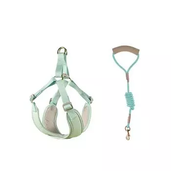 Soft Dog Harness Vest X Shaped Dog Harness and Leash Set Practical Puppy Cat Chest Straps Walking S