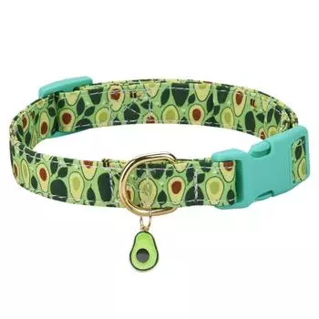 Soft Dog Necklace Fruit Print Cat Watermelon Collar Durable Dog Strawberries Collar For Small Dog S