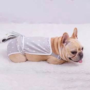 Soft Dog Physiological Pant Star Pattern Dog Menstruation Pant for Physiological Period XL серый