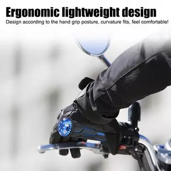 Soft Ergonomics Durable Shockproof Durable 1 Pair Motorcycle Accessories Skid-Proof Handlebar Grips Anti Slip Lockable золотистый