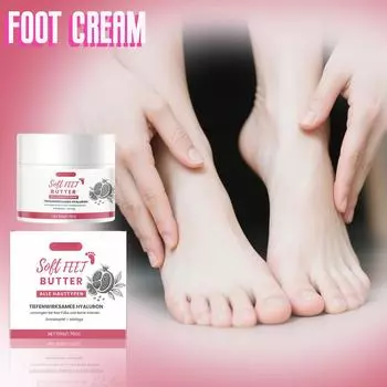 Soft Feet Butter Nourishing Moisturizing Foot Cream Pomegranate & Moringa Refreshing Moisturizer,50g One Size