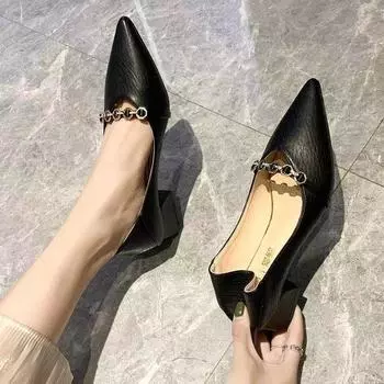 Soft leather Doudou shoes women s 2025 spring and autumn new soft sole comfortable non-slip mother shoes shallow mouth one pedal women s shoes sing 34