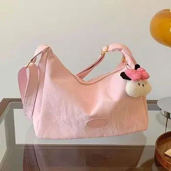 Soft leather large-capacity bag women s 2024 new spring and summer versatile shoulder underarm chain bag commuter messenger dumpling bag