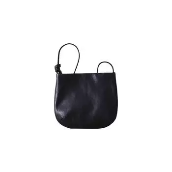 Soft Leather Single Shoulder Bag Elegant Women PU Bucket Bag Casual Handbag Girls/Female чёрный
