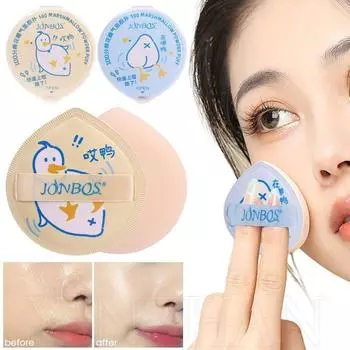 Soft Make Up Sponge Water Drop Cushion Puff Portable Air Cushion Powder Puff Women синий