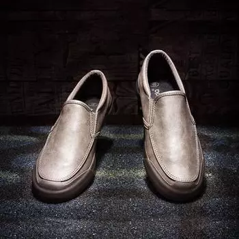 Soft Men s Leather Shoes Round Toe Loafers Moccasin Flat Male Casual Shoe Elegant Cheap Clearance Korean Style On Sale Common 36