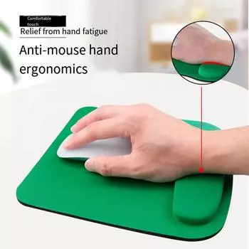 Soft Mouse Pad Environmental Eva Ergonomic Mousepad Wrist Pad Solid Color Comfortable Mouse Mats Wrist Rest фиолетовый