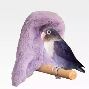 Soft Parrot Cage Hideout Warm Bird Windproof Nest Practical Corner Parrot Blanket For Bird Cage серый