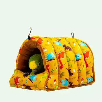 Soft Parrot Winter Cage Thicken Parrot Hanging Hammock Winter Warm Bird Nest Winter S жёлтый
