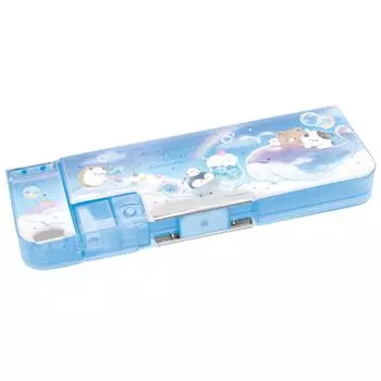 soft pencil case A Mugyutto Friends Double-sided