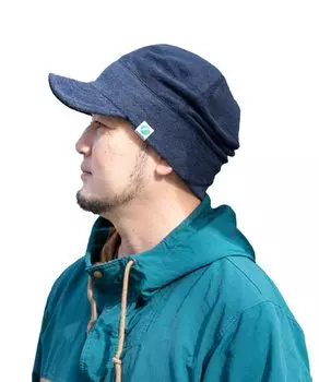 Soft pile work cap hat for men and large solid UV cold heat M size circumference navy [Nakota] women, size, deep, color, protection, protection,