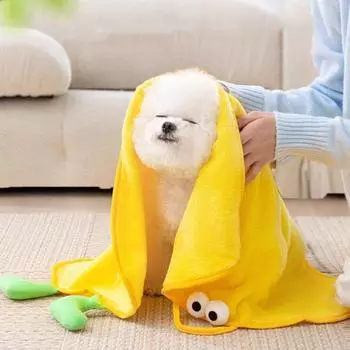 Soft Quick Drying Dog Towel Absorbent Pet Bathrobe Pet Dog Towel Cat Bath Towel for Dog Cat S зелёный