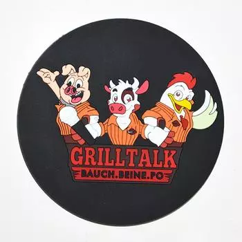 Soft Rubber Glass Drink Cup Coaster, Silicone Embossing and Embossing, Promotional Gifts, Free Sample