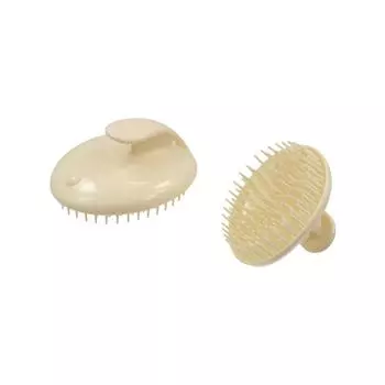Soft Scalp Massage Brush Wet and Dry Shower Brush Exfoliate Hair Washing Comb Women/Men белый