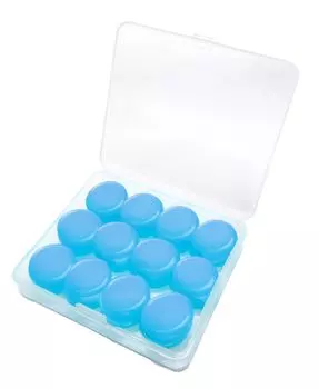 Soft silicone 6 12 good soundproofing soft perfect for earplugs, blue, pairs, pieces, sleep/concentration, & waterproof, fit, reusable,