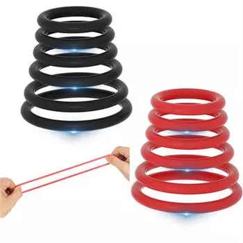 Мягкие силиконовые кольца для пениса для мужчин, задерживающие эякуляцию, для длительной эрекции, ограничивающие мошонку и яички, взрослые секс-игрушки для мужчин, 6 размеров as shown