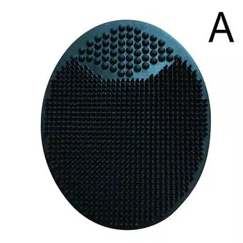 Soft Silicone Face Cleansing Brush Beauty Facial Washing Massage Pad Tool Deep Brushes Exfoliating Care Cleaning Face Black T0G5