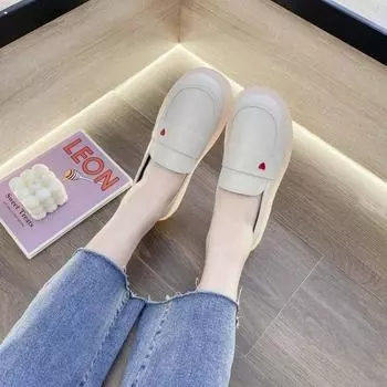Soft Sole Breathable Single Shoe Women s Versatile Flat Bottomed Shoes 35 белый