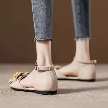 Soft sole simple bag head word with sandals women s summer 2025 new women s shoes retro single shoes fashion beach shoes women 35