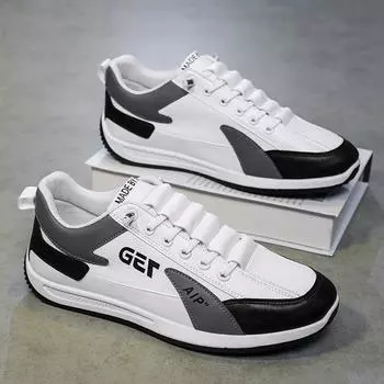 Soft-soled shoes men s 2025 spring new Korean version of sports men s shoes, light white shoes, one-pedal fashion Forrest Gump shoes 39