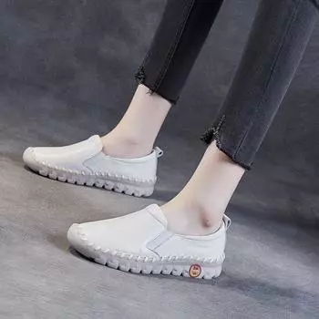 Мокасины с мягкой подошвой и мягкими носками 35 чёрный