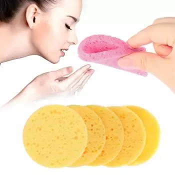 Soft Sponge Facial Cleaning Makeup Removal Cotton Face Washing Puff Brush Skin Care Tools 10pcs