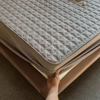 Мягкий утолщенный стеганый чехол для матраса, антибактериальный, против клещей, защитный чехол для матраса, чехол для кровати, наволочка в комплект не входит 90x200x30cm