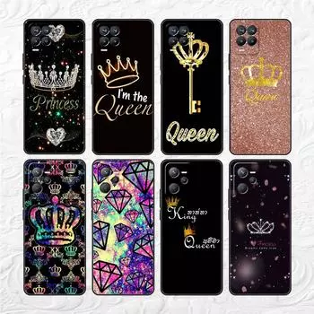 Мягкий чехол TPU для Realme 8 C21 9 Pro 8i 9i GT Neo 3 2 C3 7 6 C21Y C15 C11 C35 силиконовый чехол для телефона милая мама королева принцесса Realme GT Neo 3