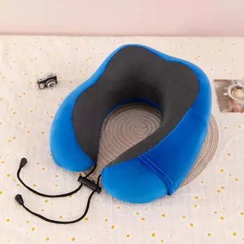 Soft Travel Pillow U Shaped Travel Healthcare Memory Foam Slow Rebound Filler Neck Cervical Airplane Pillow Neck Cushion