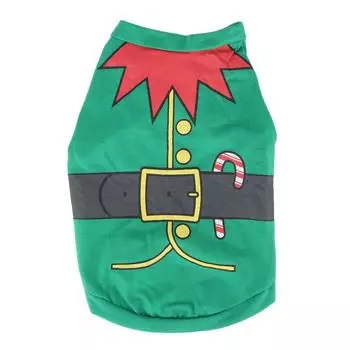 Мягкая теплая рождественская милая одежда для собак, платье для маленьких домашних собак, куртка для щенков, праздничный наряд S