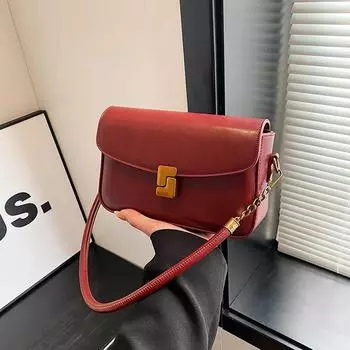 Мягкая наплечная сумка на молнии для женщин, внутренний накладной карман, карман с клапаном, застежка-защелка, высокое качество, модная