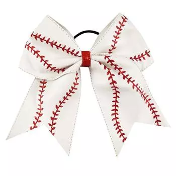 Софтбольный бант для волос, софтбольный бант поддержки, подарки для девочек, аксессуары для софтбола, держатель для хвоста, резинки для волос для девочек и женщин One Size