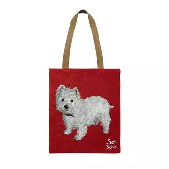 SoftServe Soft Supply Heavy Industry Yarn-Dyed Oil Painting Bag Retro Shoulder Bag A bit stubborn West Highlands