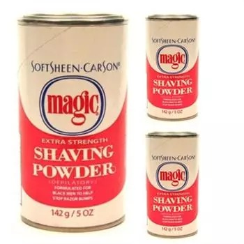 SoftSinCarson Magic Shaving Powder Extra Strength, 142g, 3 pieces