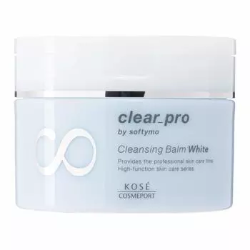 Softymo KOSE Clear Pro Очищающий бальзам Белый Высокофункциональный Уход за кожей Очищение Прозрачность Поры Стягивание Тусклость Жесткость Увлажнение Влажный