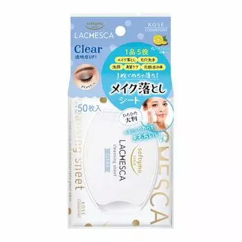 Softymo Lachesca Water Cleansing Sheet Clear 50 Sheets Makeup Remover Sheet