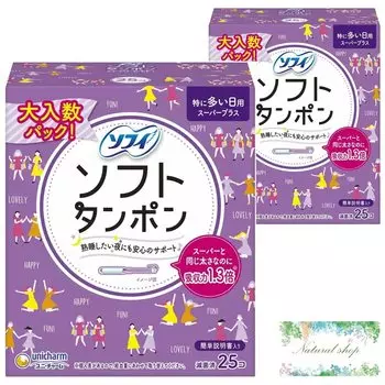 Sofy Soft Tampons Super специально для ежедневного использования в больших упаковках 25 тампонов x 2 бонуса при оптовой покупке Plus, количество, упаковки, в комплекте,