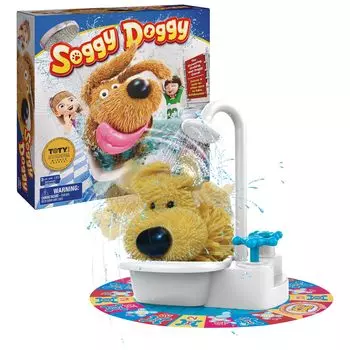 Soggy The Showering Shaking Wet Dog Детская игра Настольная игра для семейного вечера Веселые игры для детей Игрушки для детей от 4 лет и старше Собаки, отмеченные наградами и игры,