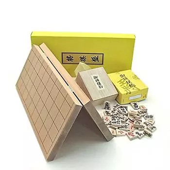 Сёги идеально подходят для взрослых, а также 7-складная доска сёги и специально подобранные деревянные фигуры сёги с четким жирным набором, для детей, Shin-Katsura No. буквы. бежевый