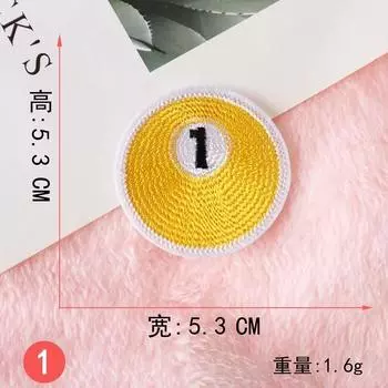 Согласно вышивке, наклейка на ткань для вышивки, компьютерная вышивка, штамп, сделай сам, наклейка на ткань для бильярда, декоративная нашивка для одежды для снукера 1#