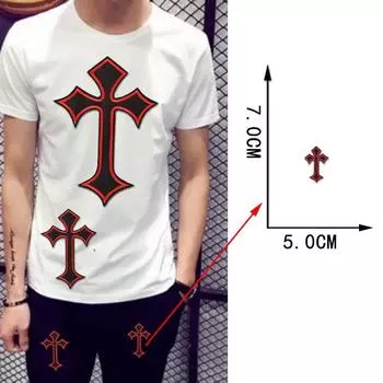 Согласно вышивке, наклейка на ткань для вышивки, компьютерная вышивка, глава Библии, цветной крест, аксессуары для одежды, декоративная нашивка на ткань small