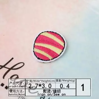 Согласно вышивке Вышивка Тканевая наклейка Компьютерная вышивка Штамп Милый Радужный Цветок Любовь Украшение для одежды Нашивка Наклейка Ткань 1#