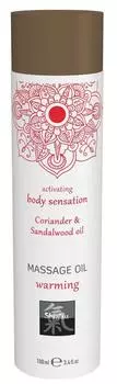 Согревающее массажное масло кориандра и сандалового дерева 100 мл TU прозрачный