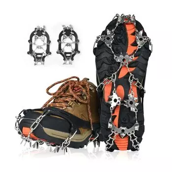 SOHAPI 28 цепь для скалолазания, легкая цепь из нержавеющей стали 201, для снега, замороженного льда, для обуви, для осени, холода, удобная сумка для хранения, унисекс, кошки, когти,