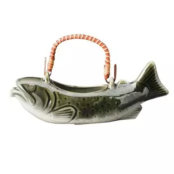 Sohougama Pottery Sake Utensil Oribebuki Char Bone Sake Small 400cc 359-36-313