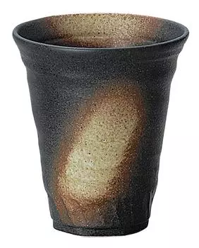 Sohougama Pottery Tumbler Bizen Shochu Cup 370cc Black 348-20-063