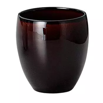 Sohougama Pottery Tumbler Ume Sake Coblet Urushi Brown 380cc 350-03-513