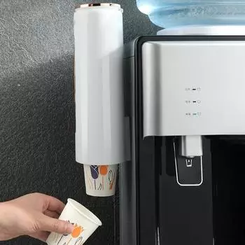 Сохраняйте чистоту, влагостойкость, отличная крышка, простота в эксплуатации, держатель для бумажных стаканчиков, стойка для хранения бумажных стаканчиков белый