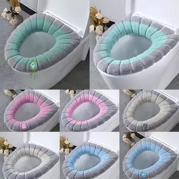 Сохраняйте сиденье унитаза теплым и гигиеничным. Высококачественный полиэстеровый материал