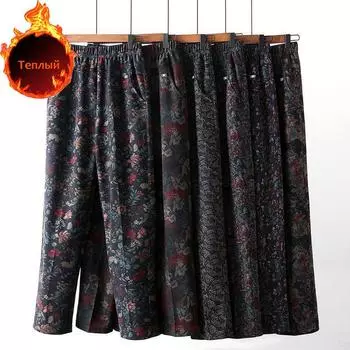 Сохраняйте тепло для женщин, плюс бархатные толстые свободные высокие эластичные брюки для отдыха на открытом воздухе, плюс размер, высокая талия, прямые повседневные флисовые брюки 3XL